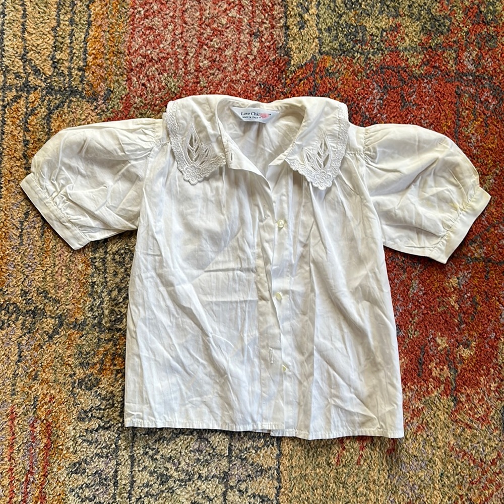 love Chic, Italian blouse, decorative collar. Excellent condition, 4y